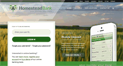 Desktop Screenshot of homesteadbank.com